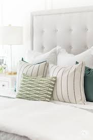2018 Spring Home Tour Decorating Ideas For Every Room In The House Kelley Nan In 2020 Throw Pillows Bed Bed Pillows Throw Pillows Bedroom