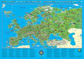 Nutzen sie den stepmap editor um eigene europa landkarten zu erstellen! Illustrierte Europakarte Wandkarten Europa Im Kinderpostershop