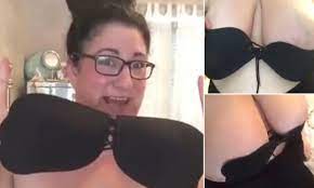 Antonella The Uncensored Reviewer reviews the stick-on bra | Daily Mail  Online