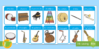 Utilizamos únicamente cookies propias que permiten al usuario la navegación a través de la página web (técnicas). Free Tarjetas Educativas Los Instrumentos Musicales