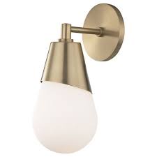 Mitzi Hudson Valley Lighting Cora Wall Sconce Ylighting Com Wall Lights Bathroom Wall Sconces Glass Diffuser