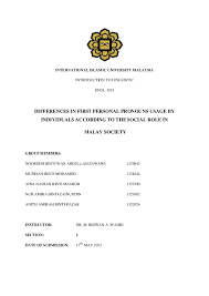 With online dating malaysia, you can make all your dreams come true. Doc Differences In First Personal Pronouns Usage By Individuals According To The Social Role In Malay Society Mufidah Mohamed Academia Edu