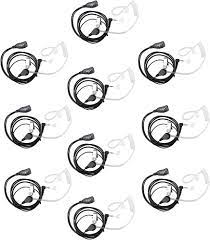 Amazon.com: XFOX® M1PE1010 PTT Clear Acoustic Coil Tube Earpiece 1Pin 2.5mm  Plug FBI Style Earphone with Push to Talk and Mic for Motorola Cobra Walkie  Talkie Two Way Radios T6200C T5800 MH230R