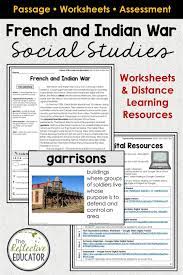 French And Indian War For Google Classroom Distance Learning Social Studies Worksheets Elementary Social Studies Lessons Distance Learning Education