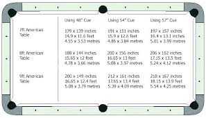 Pool Tables Sizes Standard Pool Table Height Pool Table