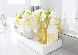 This porcelain bath accessory set, with a white and blue floral pattern, will add a charming touch to any bathroom setting. 67 Unique Natural Flower Arrangements For Your Home