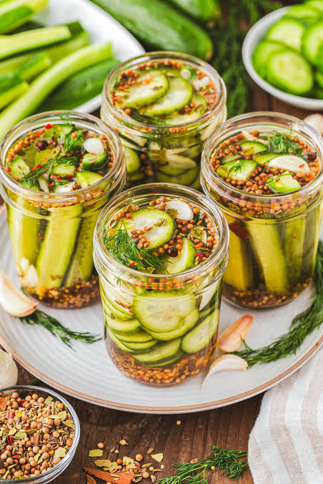 Refrigerator Dill Pickles - Dish 'n' the Kitchen