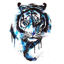 blue watercolor tiger tattoo design watercolor tiger tiger tattoo design tiger painting