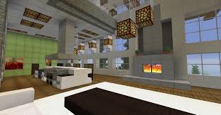 Build a 3 high concrete wall, build it on the ground and one block away from the outline. Minecraft Survival Modern House Interior Living Room Kitchen Two Way Fireplace Large Windows Modern House Minecraft Modern Home House Blueprints