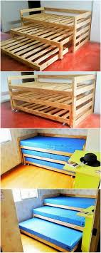 Have A Look At This Outstanding Wood Pallet Bunk Bed Design It Might Appear It Is Much Designed In Simple Way Palet Tahtasi Palet Mobilya Kendin Yap Mobilya