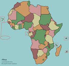 Representing a round earth on a flat map requires some distortion of the geographic features no matter how the map is done. Test Your Geography Knowledge Africa Countries Quiz Lizard Point Quizzes