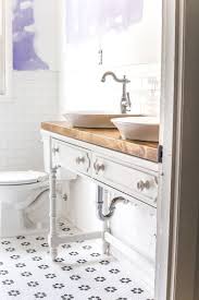 How To Turn A Console Table Into A Bathroom Vanity Bless Er House In 2020 Bathroom Vanity Bathroom Console Farmhouse Bathroom Vanity