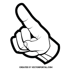Black And White Pointer Finger 