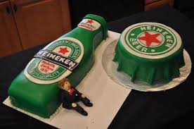 Heineken Cake Heineken Cake Heineken Cake Birthday Cake Beer Beer Cake