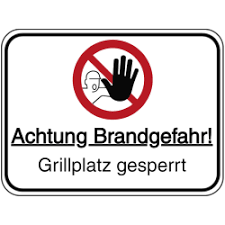 Mietvertrag kann ungültige klauseln enthalten. Waldbrandgefahr Schilder Kennzeichnung Seton