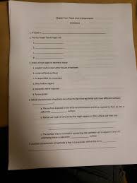 The biological levels of organization of living things are shown. Solved Chapter Four Tissue Level Of Organization Workshe Chegg Com