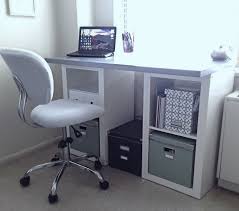 Ikea Hack Expedit Shelves With Lack Desk Top Ikea Ikea Hack Ikea Desk Hack