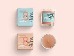 Candle Glass And Box Packaging Mockup Free Mockup Candle Mockup Candle Packaging Packaging Mockup