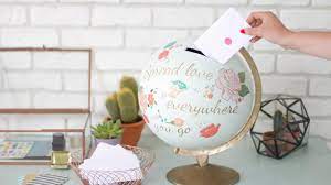To make a wedding card box that houses guests' greeting cards, simply wrap a box in decorative wrapping paper and cut a slit in the top. How To Make Your Own Wedding Card Box Kiss The Bride Magazine