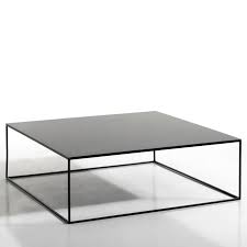 Metal industrial dining modern table legs desk legs base cast iron welding wrought iron coffee table bench legs night stand office table 28 inch triangle shape black diy (1 set of 2 pcs) 28h x19.7. Romy Square Metal Coffee Table Black Am Pm La Redoute