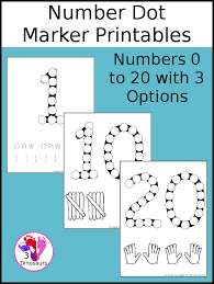 Each worksheet features a fun design that. Number Dot Marker Pages 0 To 20 3 Dinosaurs