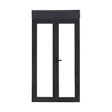 Fenetre avec volet roulant exterieur. Porte Fenetre Pvc 2 Vantaux Volet Roulant Electrique Goodhome Gris L 120 X H 205 Cm Tirant Droit Castorama