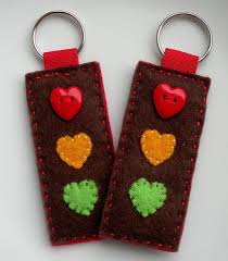 Duo Keychain Stop At The Light Of My Heart Traffic Light Felt Keychain Set For Two You And Me Dad And Mom Felt Keyring Felt Keychain Felt Beads