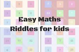 Easy maths puzzles for kids. Easy Maths Picture Puzzles With Answers For Kids