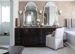 Moroccan vanity including moroccan carved wood vanity, moroccan furniture, moroccan bathroom vanity, furniture from morocco, morocco, bathroom vanity, bathroom furniture, moroccan wooden vanity, wooden vanity, carved wood vanity, moroccan bathroom sink, moroccan sink, bathroom sink Los Angeles Kirklands Wall Mirrors Bathroom Mediterranean With Recessed Cabinets Traditional And Floor Tiles Master Bath