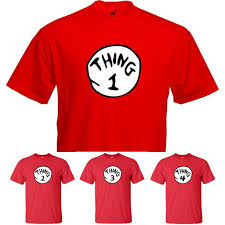 Each of my items is custom made to your specifications. Dr Seuss Cat In The Hat Thing 1 2 3 4 T Shirt Birthday Present Red Shopee Singapore