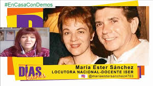 FELIZ DÍA DE LA LOCUTORA a MARÍA ESTER SÁNCHEZ !!! DÍAS BUENOS con Mario  Oneto