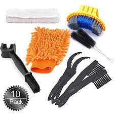 oumers bike cleaning tools set 10 pack bicycle clean brush kit tire corner rust blot dirt clean bike cleaning bike seat cool bike accessories