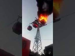 They heard a loud bang and saw the cable car just before the summit and then it accelerated backwards, struck a support pillar and fell. Is This True Genting Highland Cable Car Burning Youtube