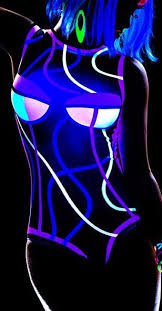 Neon Swirls Blacklight Glow Romper Neon Photography Neon Black Light