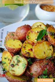 Us Masala Roasted Baby Potatoes Indian Style Indian Food Recipes Recipes Roasted Baby Potatoes