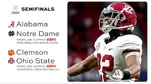 Find ncaa college football scores, schedules, rankings, college football stream, news, championships and more at. College Football Playoff Alabama Clemson Ohio State And Notre Dame Lead Rankings Ncaa Com