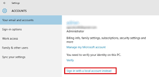 Well organized and easy to understand web building tutorials with lots of examples of how to use html, css, javascript, sql, php, python, bootstrap, java and xml. How To Switch From A Microsoft Account To A Local User In Windows 10