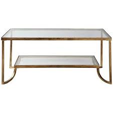 Aptly named, the top resembles a leaf and features optional intricate cutouts for a captivating touch. Uttermost Katina Antiqued Gold Leaf Coffee Table 8w193 Gold Coffee Table Glass Coffee Table Gold Glass Coffee Table