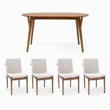 Shop ikea upholstered dining chairs for some extra comfort at the table. Mid Century 60 80 Rounded Expandable Dining Table 4 Framework Upholstered D