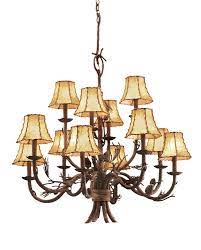 Ponderosa 12 Light Chandelier Kalco Rustic Chandelier Chandelier Shades Chandelier Lighting