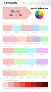 How to use hex codes. Hex Color Code F6bfbc Rainbow Color Information Hsl Rgb Pantone