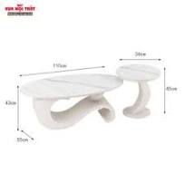 Bộ bàn trà Bắc Âu hình bầu dục BSF09