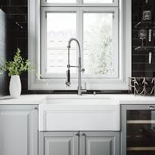 vigo white kitchen sink set with zurich