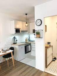 Awesome 35 Brilliant Small Apartment Kitchen Ideas More At Https Homishome Com 2018 10 24 Simple Kitchen Design Kitchen Design Small Small Apartment Kitchen