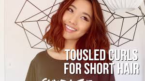 Short sides, long top asian hairstyles. How I Curl My Short Hair Youtube