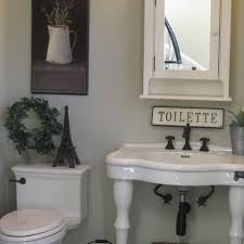 French Inspired Powder Room With Console Sink French Bathroom Decor French Country Bathroom French Bathroom