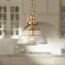 Inspired by a classic american lighthouse, the harbor exterior pendant beckons guests to your home. Possini Euro Design Antique Brass Pendant Light 13 Wide Modern Industrial Clear Glass Fixture For Kitchen Island Dining Room Walmart Com Walmart Com