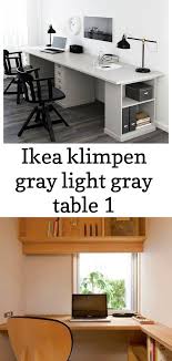 Ikea Klimpen Gray Light Gray Table 1 Ikea Linnmon
