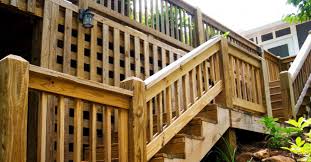 The 4075 box newel has a 5 pyramid cap that is attached to a 60 tall square post sized at 3.5. A Look At Craftsman Style Decks Deck Expressions
