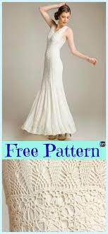 Beautiful Crochet Flare Dress Free Patterns Freecrochetpatterns Dress Cloth Crochet Wedding Dress Pattern Crochet Dress Pattern Free Crochet Dress Pattern